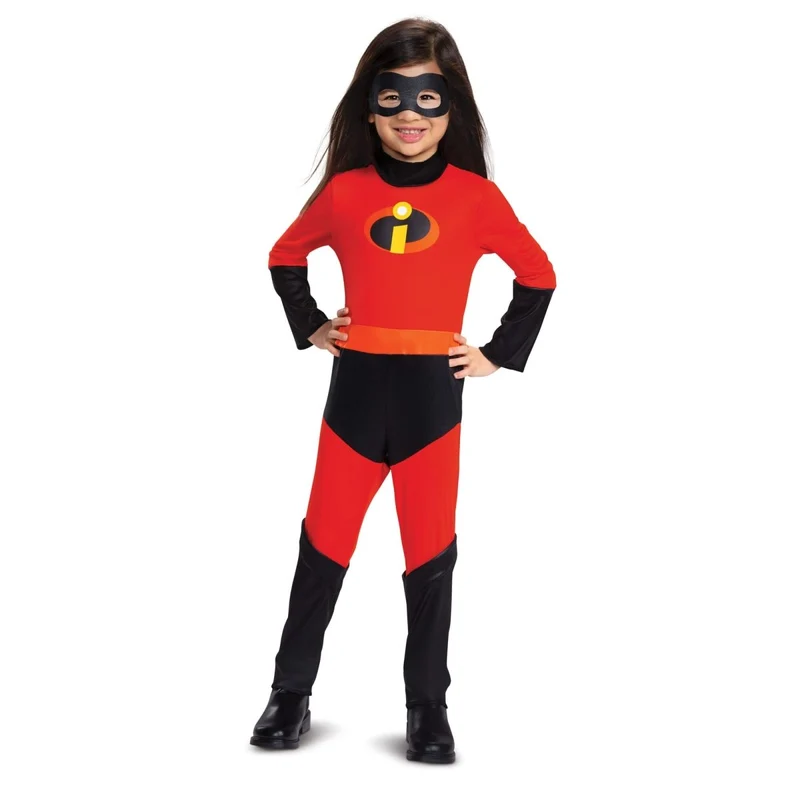 The Incredibles Violet Costume for Toddlers, Jumpsuit, Skirt and Mask