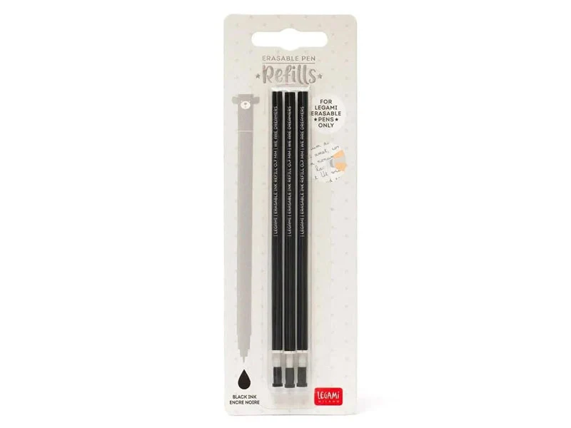 Lot de 3 recharges pour stylo à encre gel effaçable