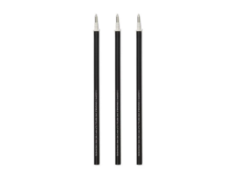 Lot de 3 recharges pour stylo à encre gel effaçable