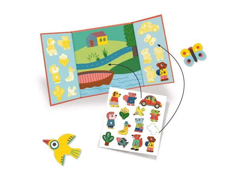 Pochette DIY pour les tout-petits - Stickers épais et repositionnables