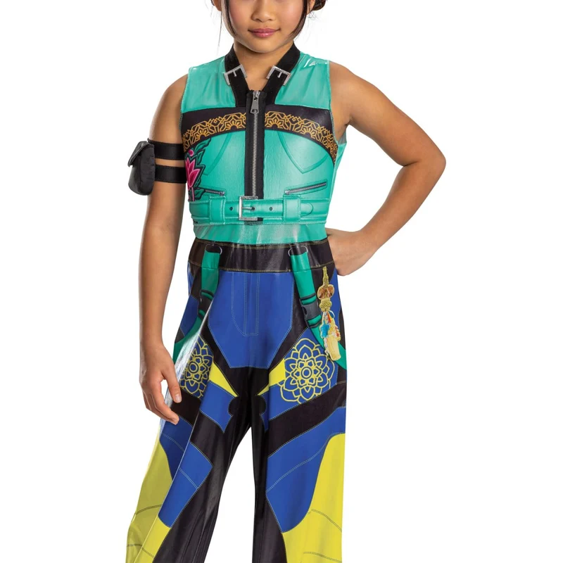 Kpop Demon Hunters Zoey Costume for Kids, Jumpsuit and Armband