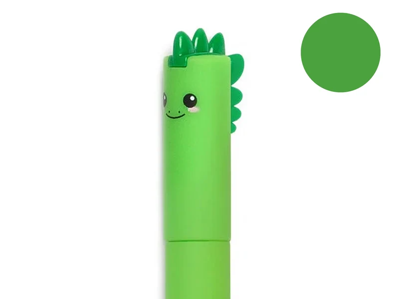Stylo à encre gel verte effaçable - Dinosaure