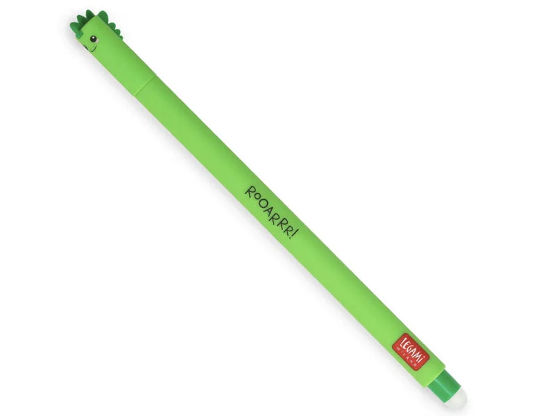 Stylo à encre gel verte effaçable - Dinosaure