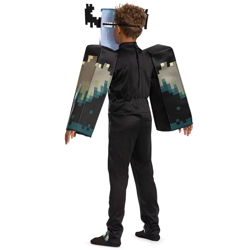 Minecraft Warden Deluxe Costume for Kids, Jumpsuit and Mask