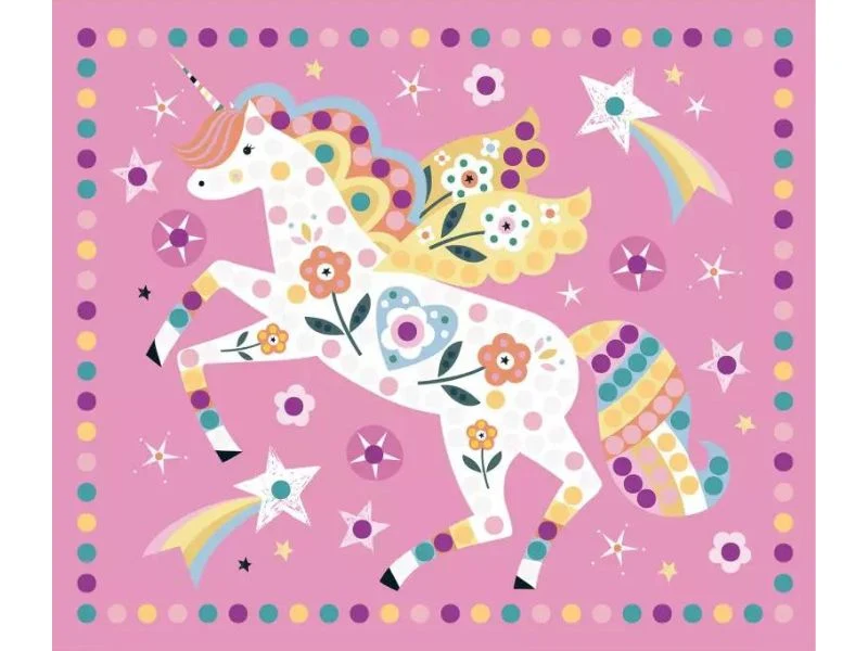 Mes Tableaux licorne en strass - Auzou