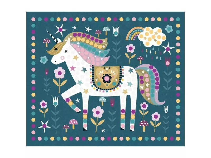 Mes Tableaux licorne en strass - Auzou