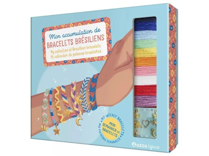 Coffret Mon accumulation de bracelets brésiliens - Auzou