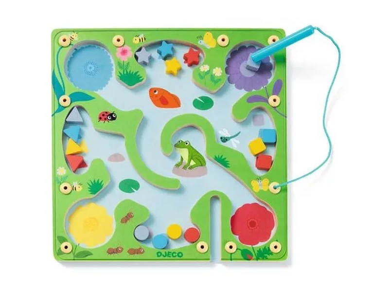Jeu éductaif en bois - Labyrinthe Frogy Maze