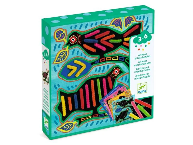 Coffret DIY Art Kuna et fils chenilles