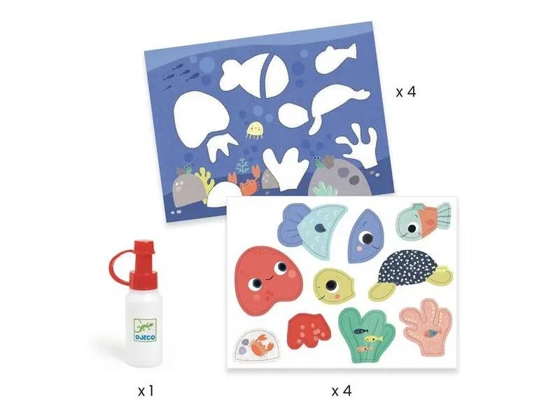 Collages pour les tout-petits - Premiers collages