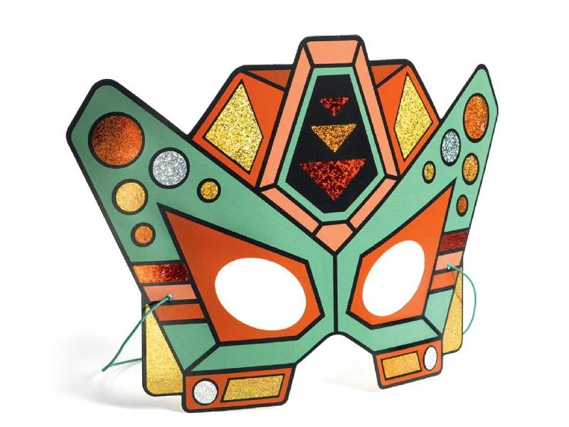 Coffret DIY Masques super robots à métalliser