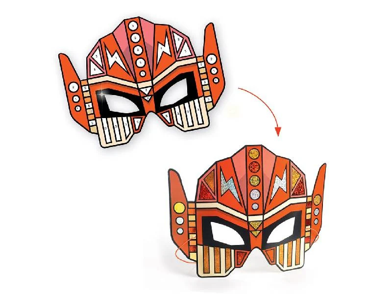Coffret DIY Masques super robots à métalliser