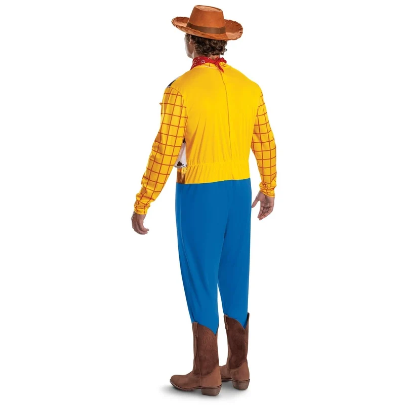 Toy Story Woody Classic Costume for Adults, Disney, Jumpsuit, Bandana and Hat