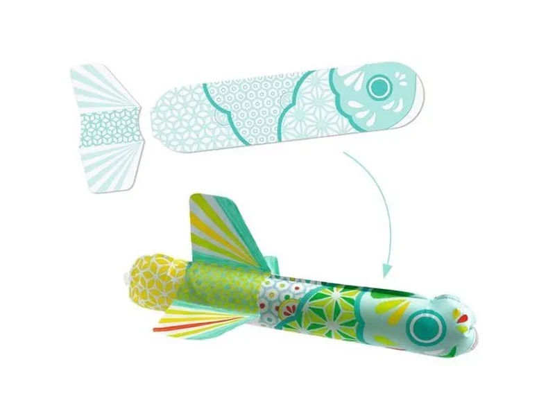 Coffret DIY Poissons volants à colorier