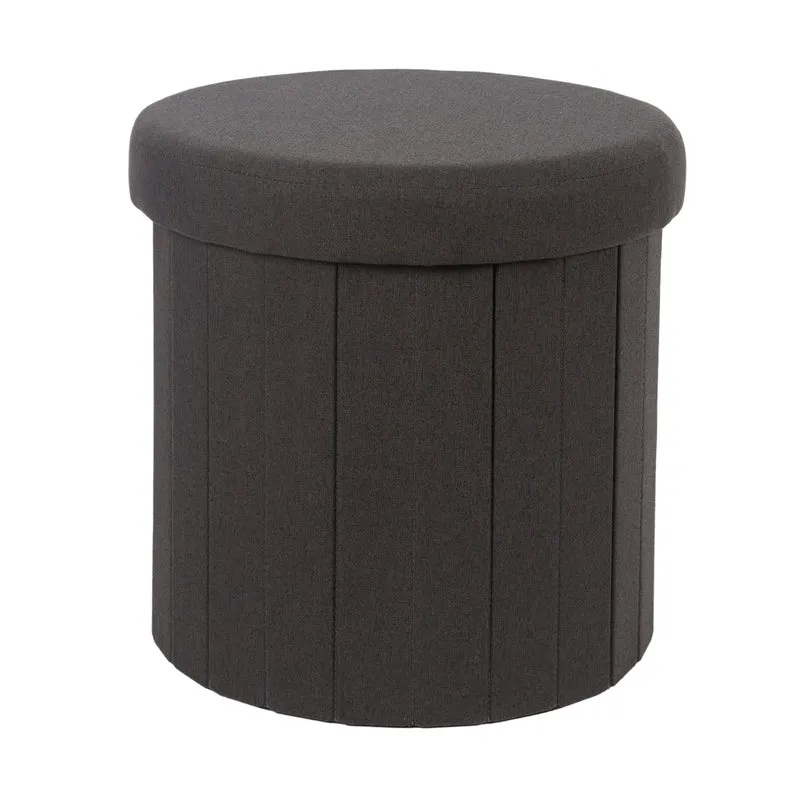 COFFRE POUF PLIABLE NOIR PILLS