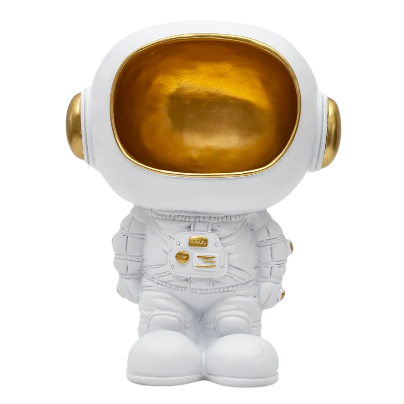 STATUE ASTRONAUTE VIDE POCHE BLANC