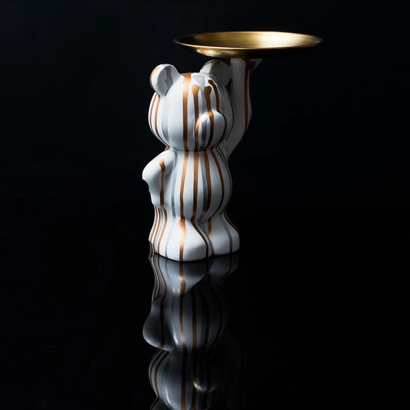 STATUE DECO BLANC VIDE POCHE