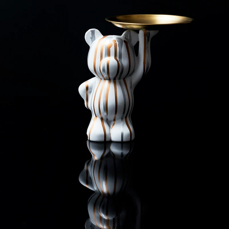 STATUE DECO BLANC VIDE POCHE