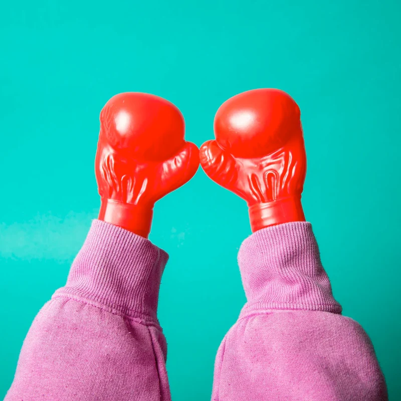 Red Boxing Gloves - Tiny Hands