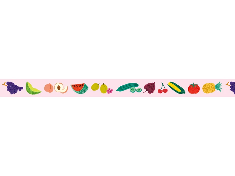 Masking Tape MT x Lea Maupetit été fruité - Scrapbooking - 5 cm x 5 m