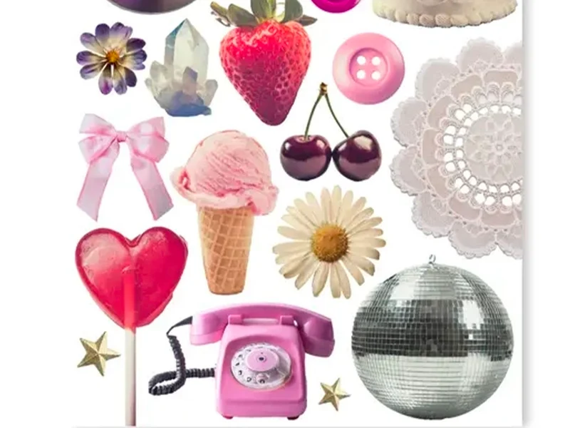 Planches d'autocollants - Petits trésors doux - Only Happy Things