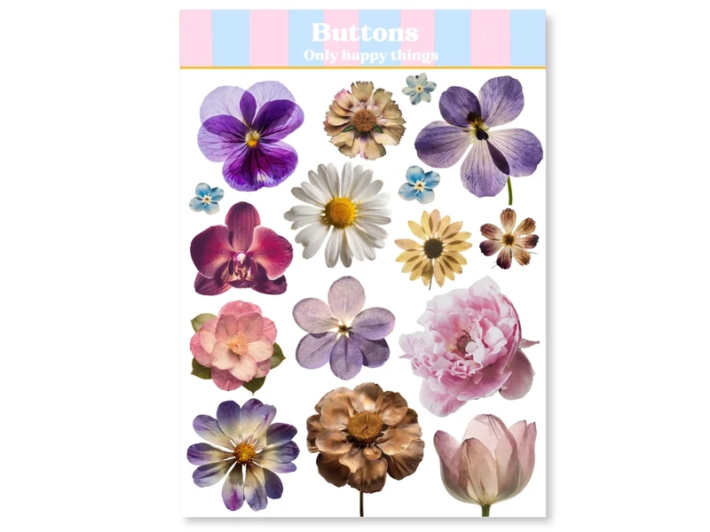 Planches d'autocollants - Fleurs - Only Happy Things