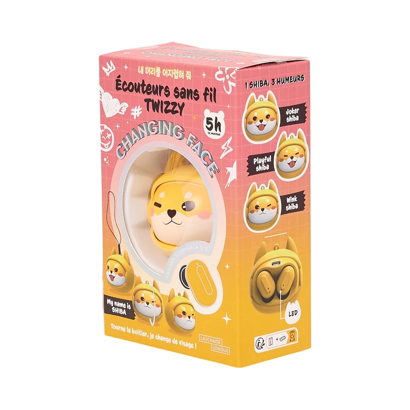 ECOUTEURS SANS FIL CHANGING FACE SHIBA