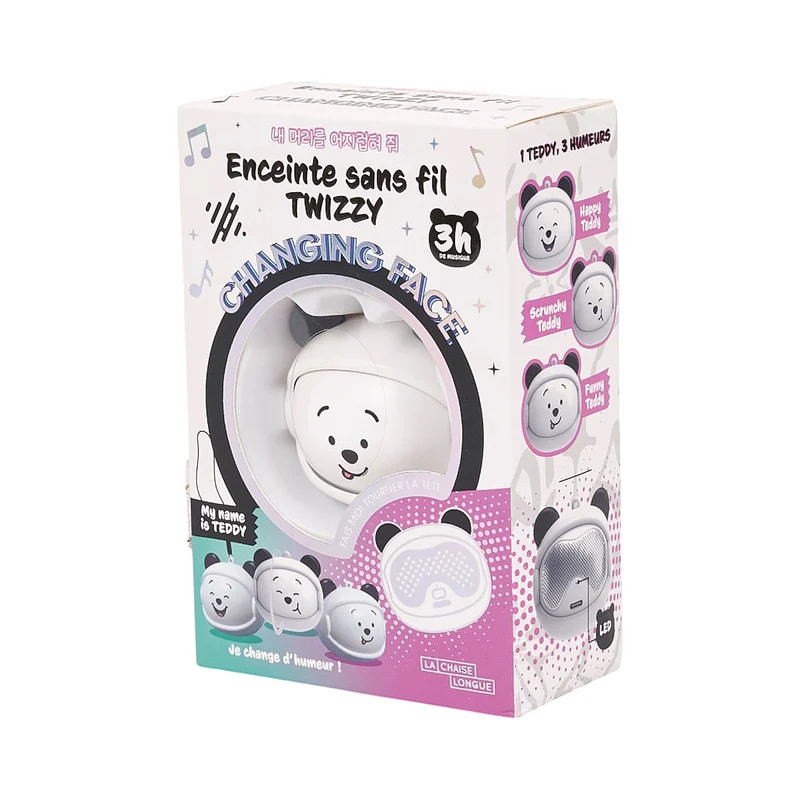 ENCEINTE CHANGING FACE SOURIS BLANC