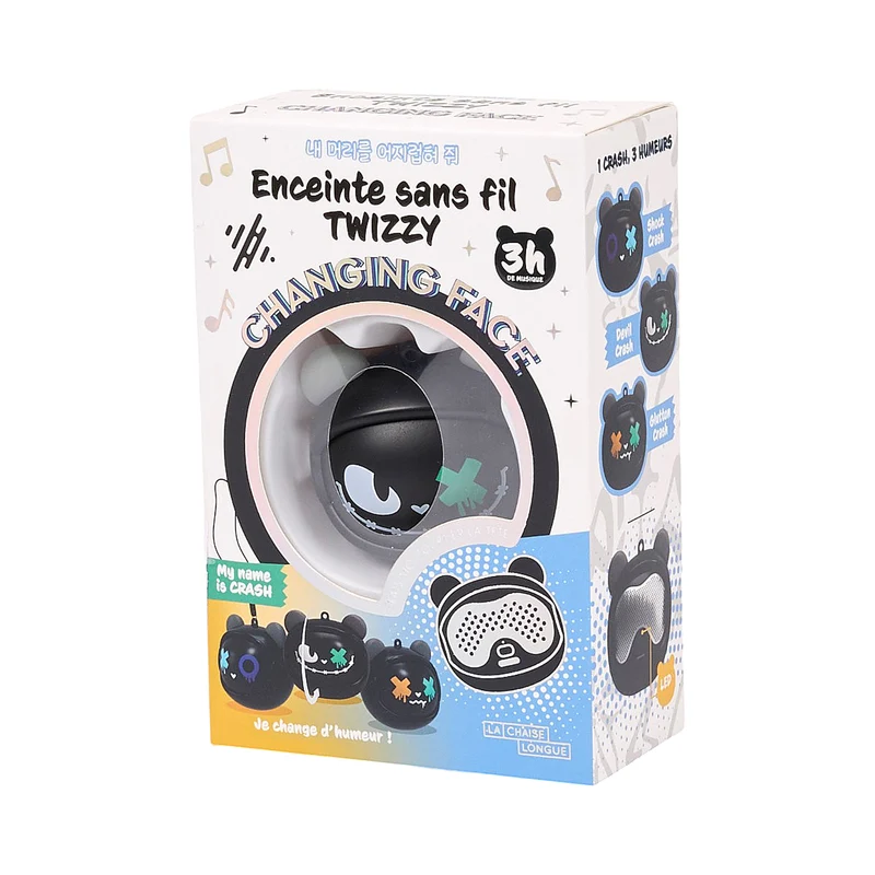 ENCEINTE CHANGING FACE CRASH NOIR