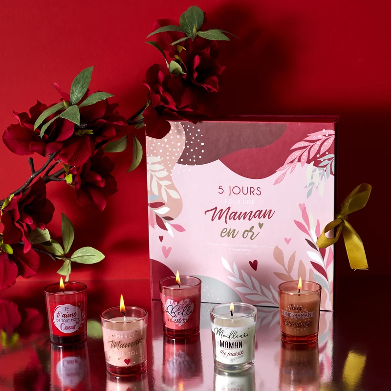 CALENDRIER 5 BOUGIES PARFUMEES MAMAN