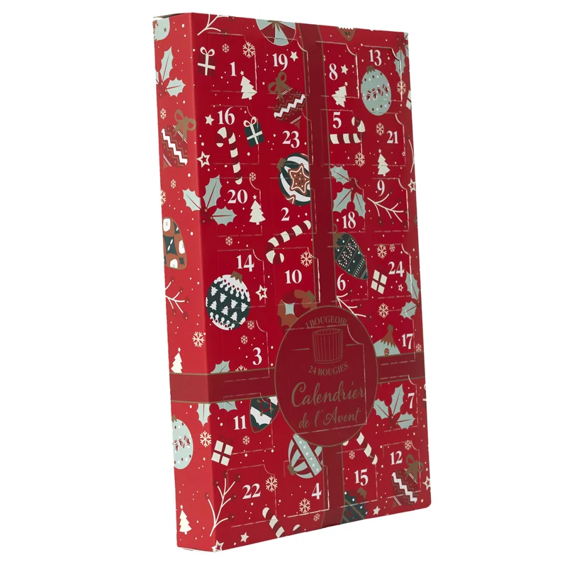 CALENDRIER DE L'AVENT PHOTOPHORE ET BOUGIES PARFUMEES
