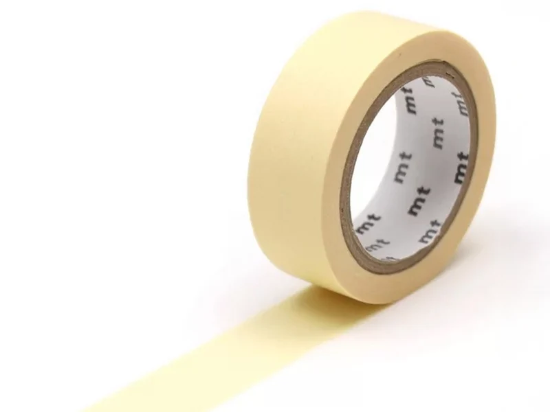 Masking Tape MT Uni pastel jaune sunflower - Scrapbooking