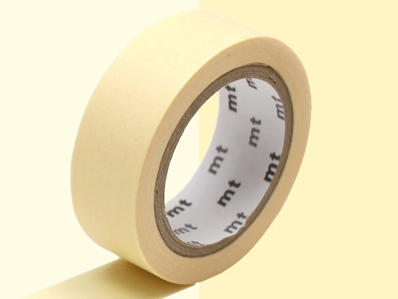 Masking Tape MT Uni pastel jaune sunflower - Scrapbooking