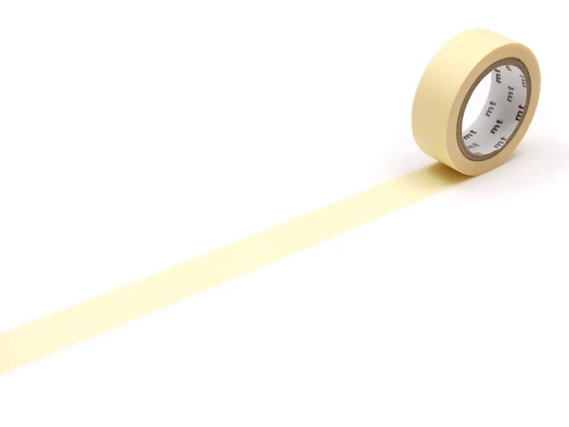 Masking Tape MT Uni pastel jaune sunflower - Scrapbooking