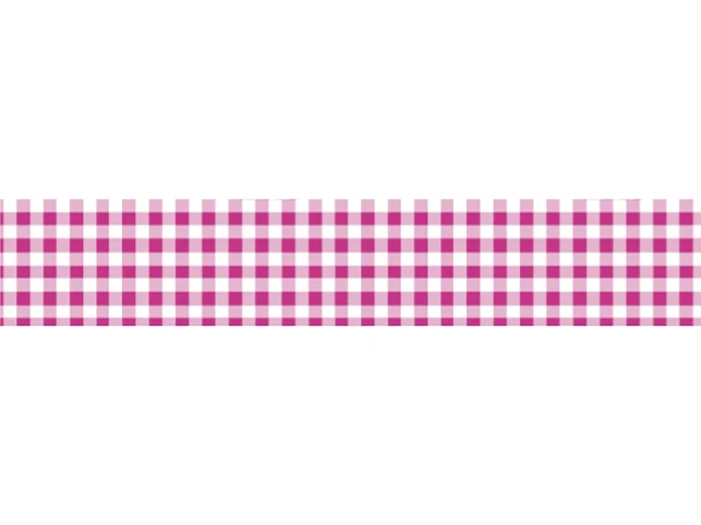Masking Tape MT Mini Vichy rose - Scrapbooking 1,5 cm x 7 m