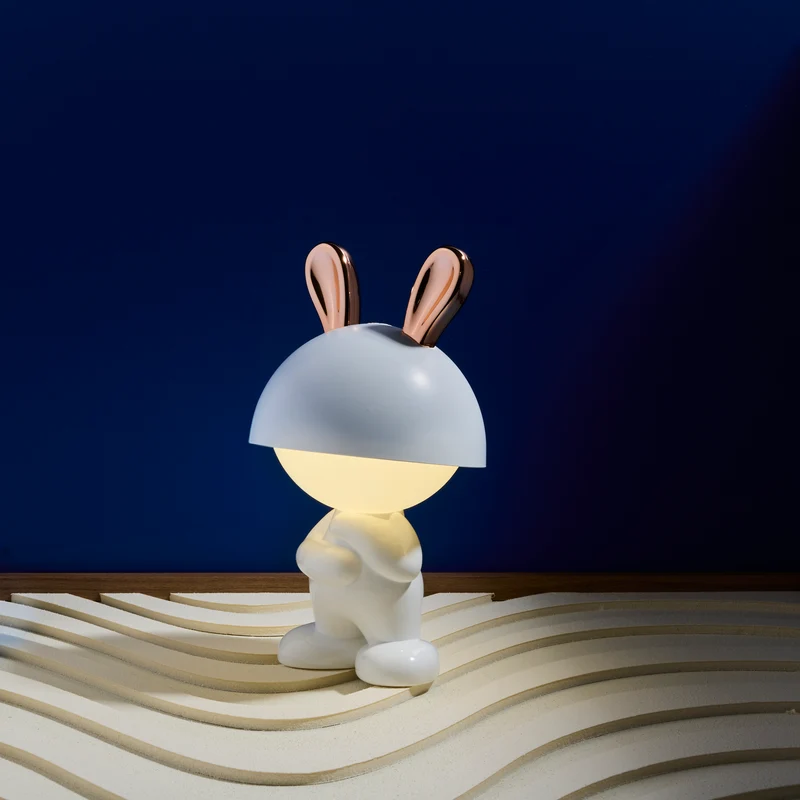 LAMPE MISTER BUNNY PM DEBOUT BLANC