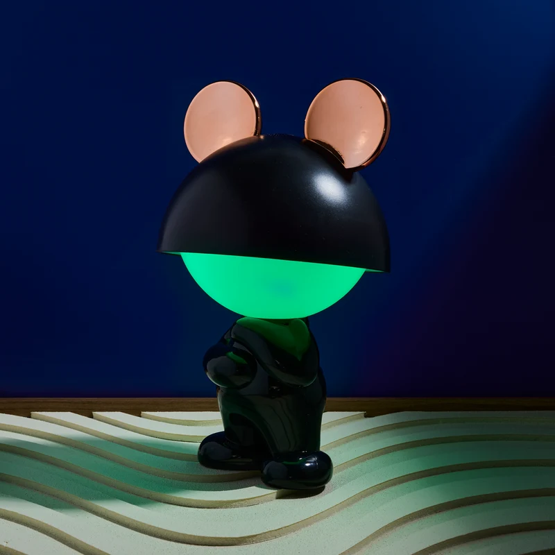 LAMPE ENCEINTE MISTER MOUSE GM DEBOUT NOIR