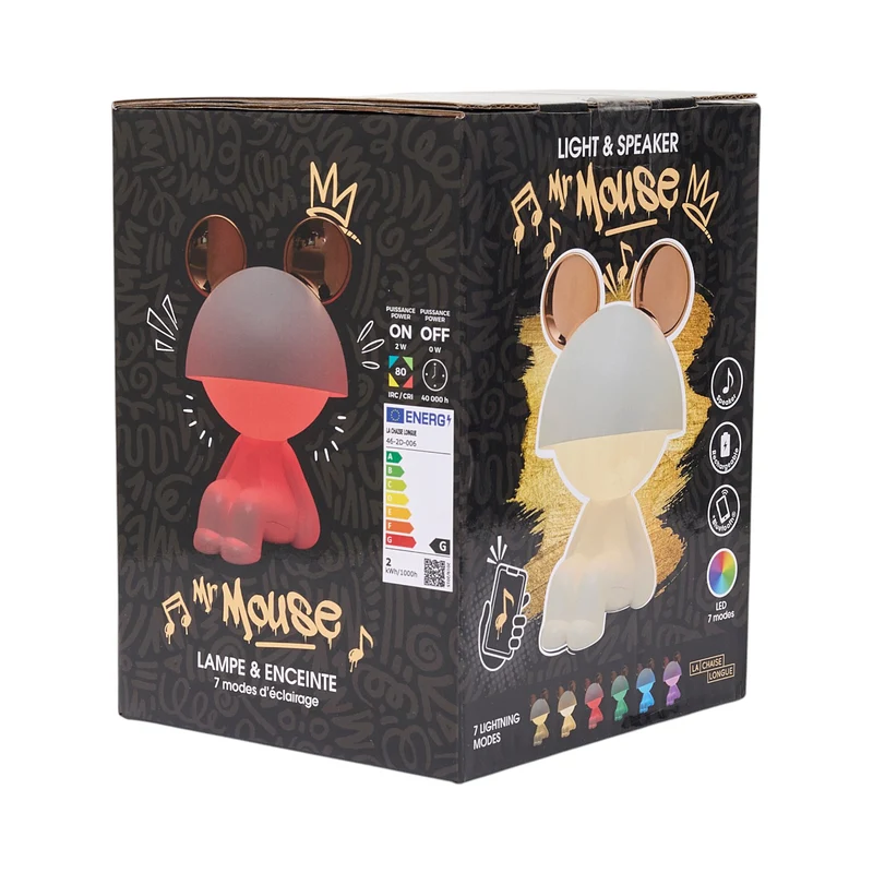 LAMPE ENCEINTE MISTER MOUSE GM ASSIS BLANC