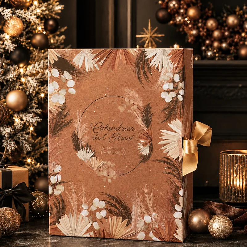 CALENDRIER DE L'AVENT BOUGIES PARFUMEES NATURE