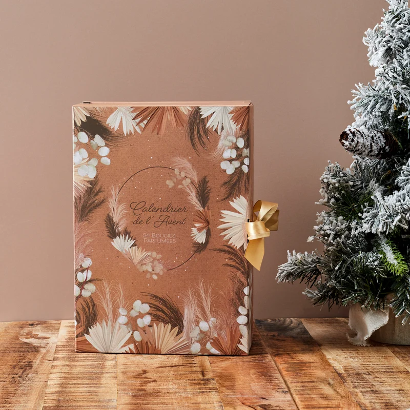CALENDRIER DE L'AVENT BOUGIES PARFUMEES NATURE
