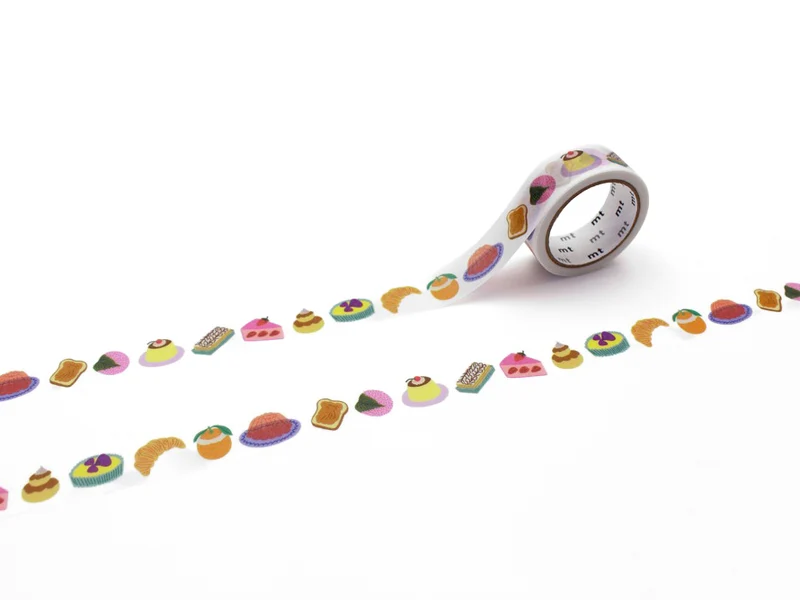 Masking Tape MT x Lea Maupetit desserts Scrapbooking - 1,5 cm x 5 m