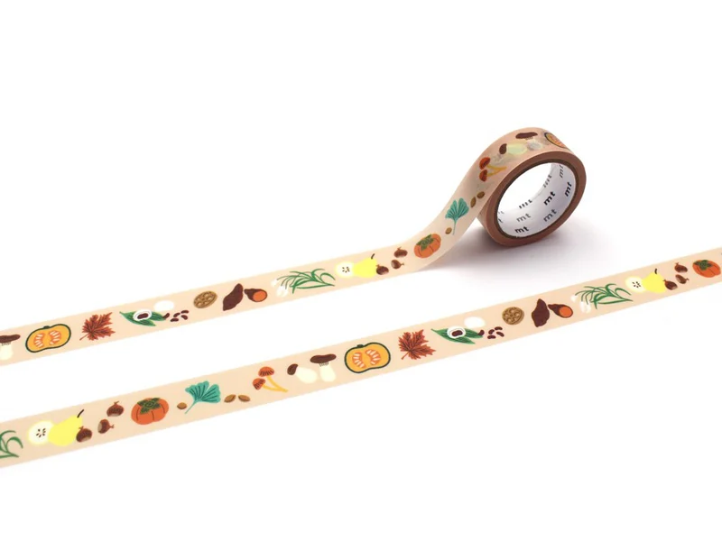 Masking Tape MT x Lea Maupetit couleurs d'automne - Scrapbooking - 1,5 cm x 5 m