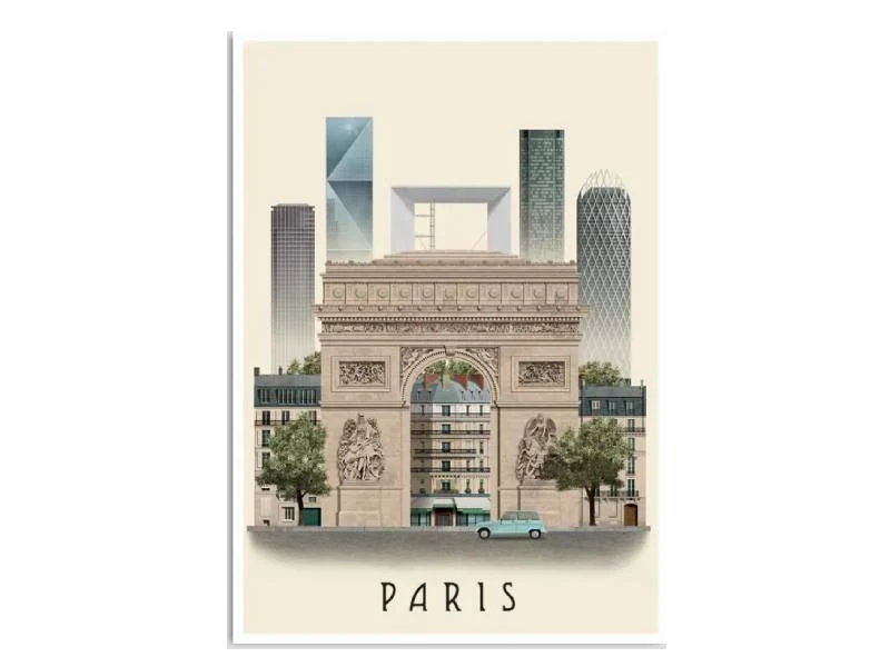 Carte postale A6 Paris VIII - Martin Schwartz