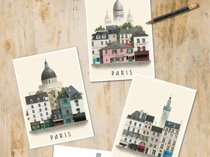 Carte postale A6 Paris VIII - Martin Schwartz