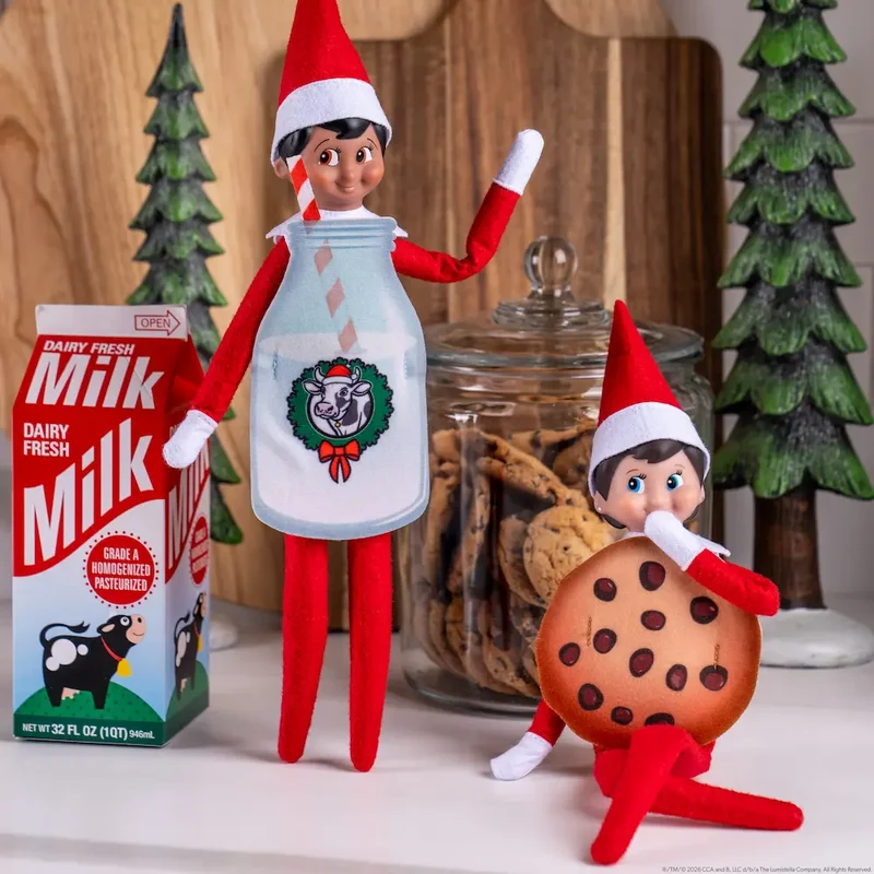 The Elf on the Shelf Milk & Cookies Elf Costume Set