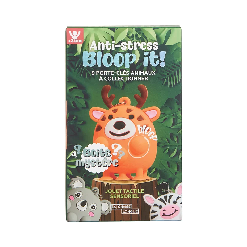 BLIND BOX PORTE CLES ANIMAUX ANTI STRESS