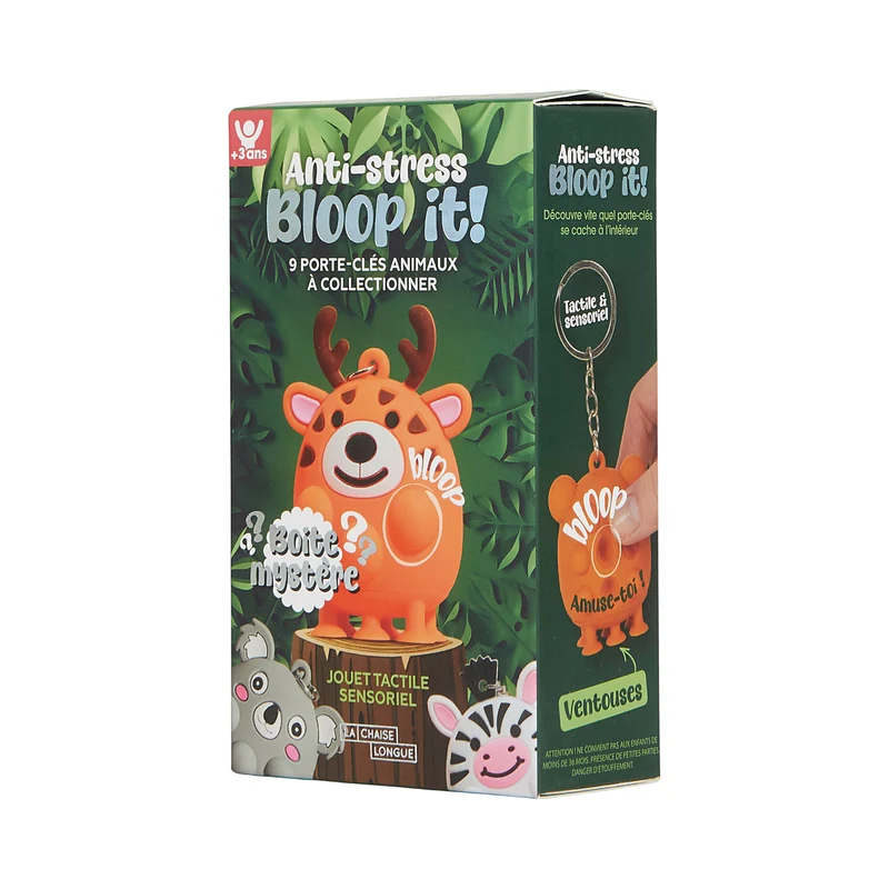 BLIND BOX PORTE CLES ANIMAUX ANTI STRESS