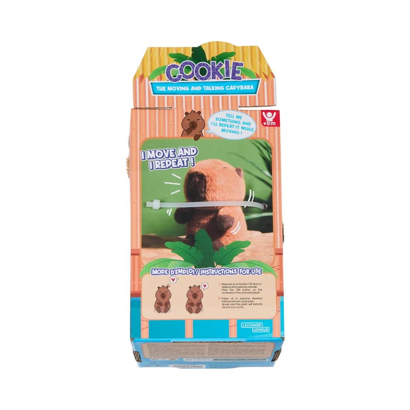 PELUCHE COOKIE LE CAPYBARA QUI PARLE