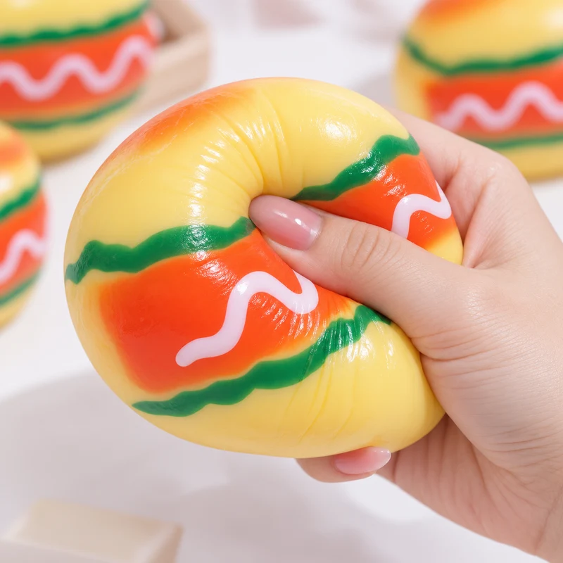 Crunchy Hotdog Squishy (Zero bounce-back) Squish Fidget Toy