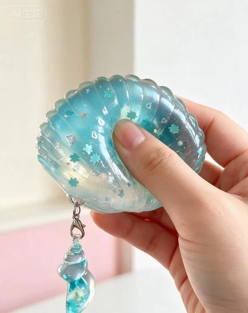 Oyster Shell Squishy Fidget Toy(Bounces Back)